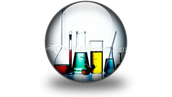 Assorted Laboratory Glassware PowerPoint Icon C