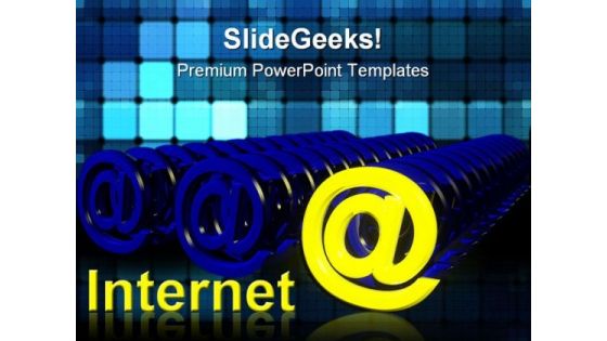 At Symbol Internet PowerPoint Templates And PowerPoint Backgrounds 0211