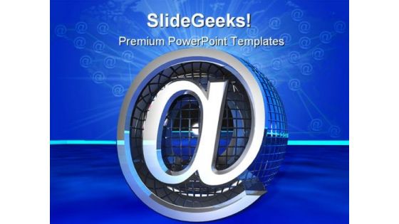 At Symbol Internet PowerPoint Templates And PowerPoint Backgrounds 0311