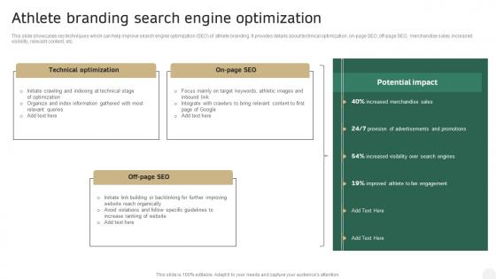 Athlete Branding Search Engine Optimization In Depth Campaigning Guide Demonstration PDF