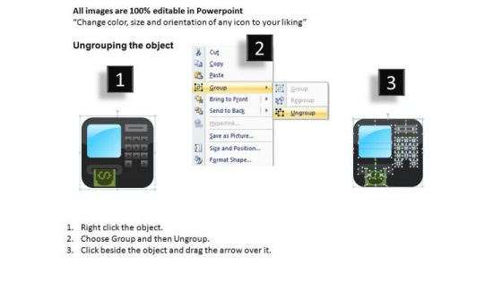 Atm Bank Financial Crisis Icons PowerPoint Templates