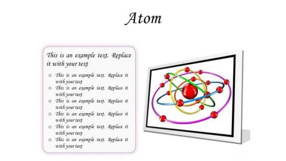 Atom Science PowerPoint Presentation Slides F