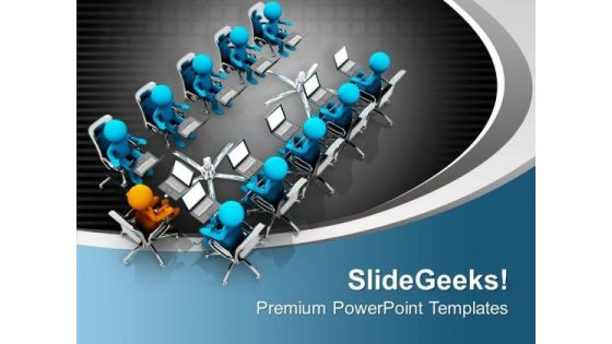 Attain Meeting With Business Head PowerPoint Templates Ppt Backgrounds For Slides 0713