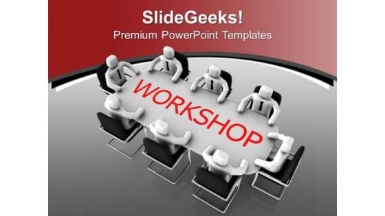 Attain Workshops Regularly PowerPoint Templates Ppt Backgrounds For Slides 0613