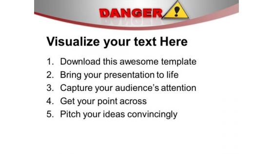 Attention Danger Sign PowerPoint Templates Ppt Backgrounds For Slides 0213