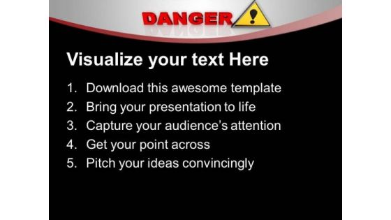 Attention Danger Sign PowerPoint Templates Ppt Backgrounds For Slides 0213