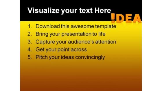 Attention Idea Business PowerPoint Templates And PowerPoint Backgrounds 0211