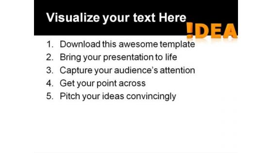 Attention Idea Business PowerPoint Themes And PowerPoint Slides 0211
