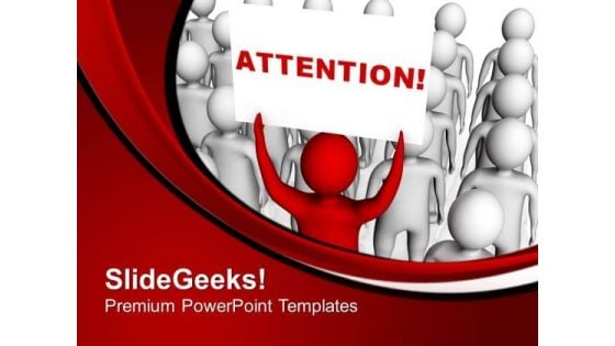 Attention To Advertise By Audience PowerPoint Templates Ppt Backgrounds For Slides 0413