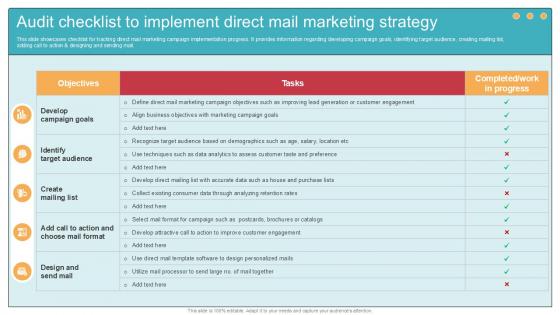 Audit Checklist To Implement Direct Comprehensive Guide To Wholesale Ppt Slide