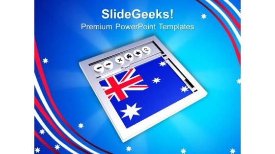 Australia Website Americana PowerPoint Templates And PowerPoint Themes 0912