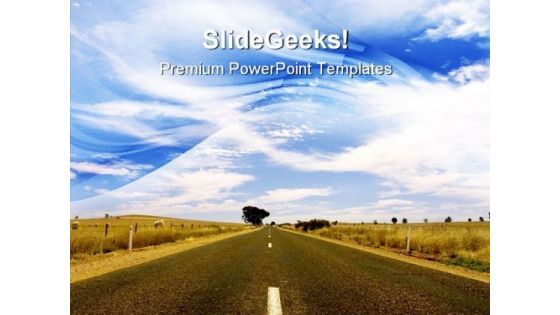 Australian Road Travel PowerPoint Templates And PowerPoint Backgrounds 0811