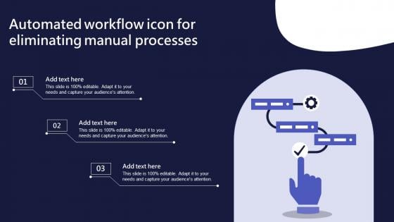 Automated Workflow Icon For Eliminating Manual Processes Information Pdf