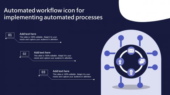 Automated Workflow Icon For Implementing Automated Processes Pictures Pdf