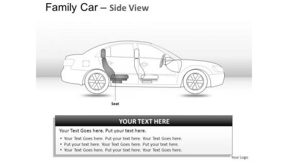 Autoshow Blue Family Car Side View PowerPoint Slides And Ppt Diagram Templates