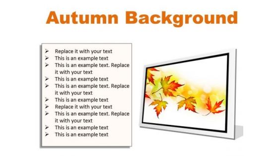 Autumn Background PowerPoint Presentation Slides F