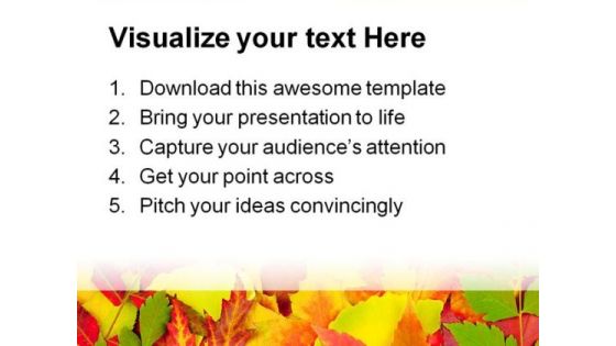 Autumn Frame Beauty PowerPoint Template 1010