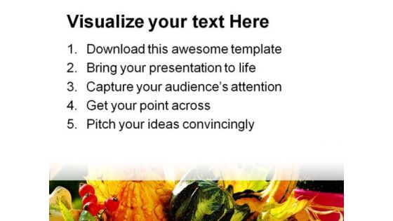Autumn Garden Still Life Food PowerPoint Templates And PowerPoint Backgrounds 0211
