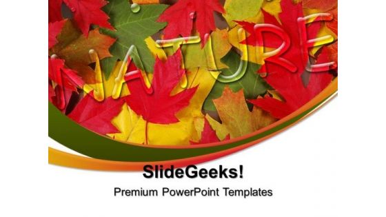 Autumn Leaves Nature PowerPoint Templates And PowerPoint Themes 0312