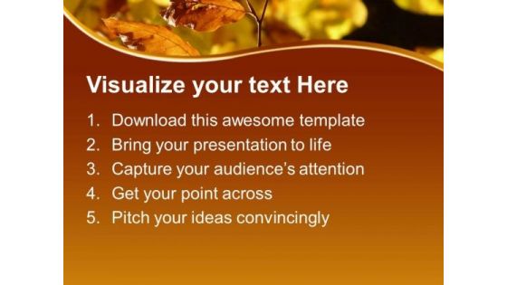 Autumn Leaves PowerPoint Templates Ppt Backgrounds For Slides 0513
