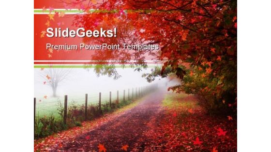 Autumn Nature PowerPoint Template 0510