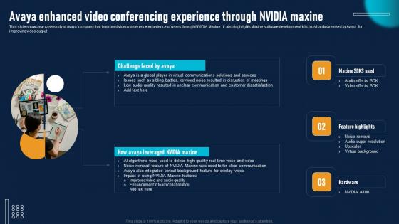 Avaya Enhanced Video NVIDIA AI To Improve Virtual Communication Experience Themes Pdf