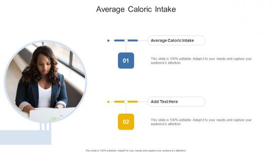 Average Caloric Intake In Powerpoint And Google Slides Cpb