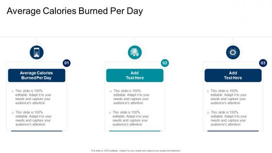 Average Calories Burned Per Day In Powerpoint And Google Slides Cpb