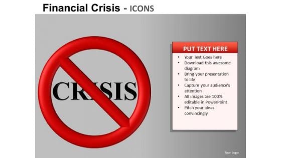 Avert Financial Crisis PowerPoint Ppt Templates