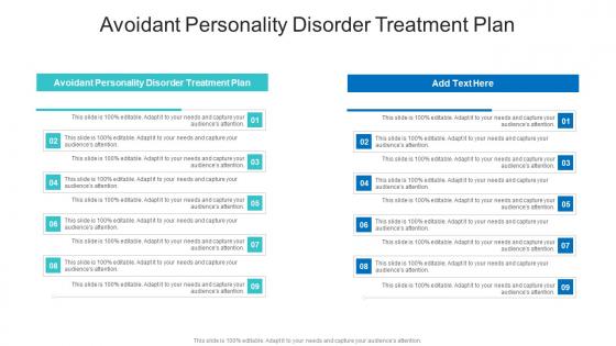 Avoidant Personality Disorder Treatment Plan In Powerpoint And Google Slides Cpb