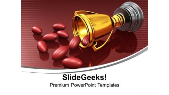 Award Winning Ingredients Winner Trophy PowerPoint Templates Ppt Backgrounds For Slides 0113