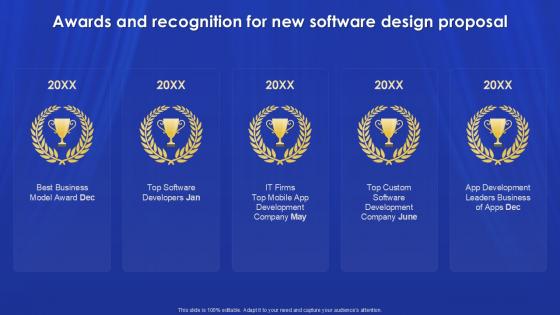 Awards And Recognition For New Software Design Proposal Ppt Slides Example Awards And Recognition For New Software Design Proposal Ppt Slides Example