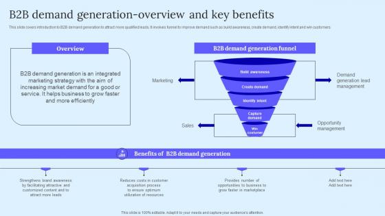 B2B Demand Generation Overview B2B Marketing Techniques To Attract Potential Inspiration Pdf