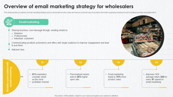 B2B Marketing Techniques Overview Of Email Marketing Strategy For Wholesalers