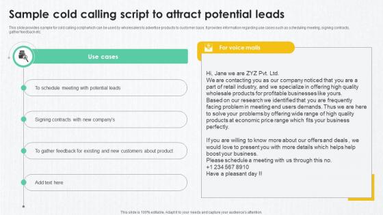 B2B Marketing Techniques Sample Cold Calling Script To Attract Potential Leads B2B Marketing Techniques Sample Cold Calling Script To Attract Potential Leads