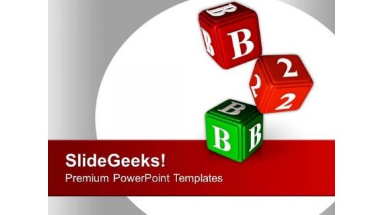 B 2 B Cubes Business PowerPoint Templates Ppt Backgrounds For Slides 0413