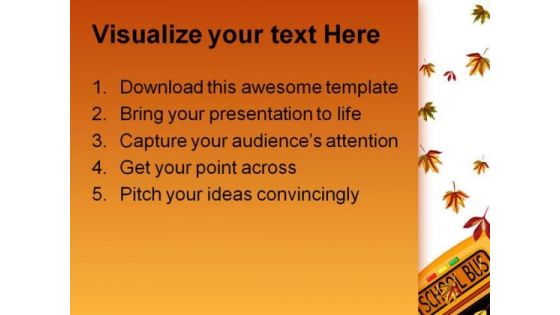 Back To School02 Education PowerPoint Template 1010