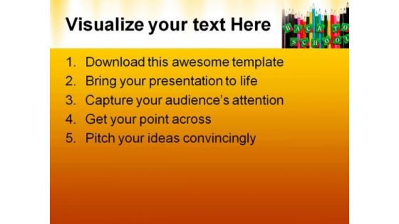 Back To School03 Education PowerPoint Template 1010