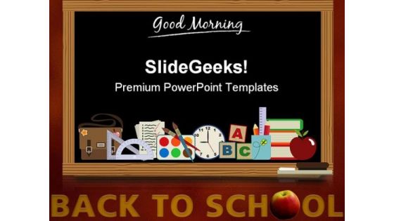 Back To School04 Education PowerPoint Template 0810