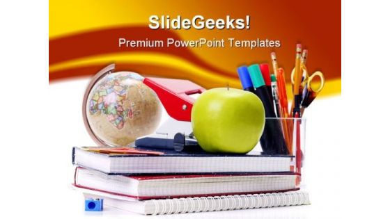Back To School04 Education PowerPoint Template 1010