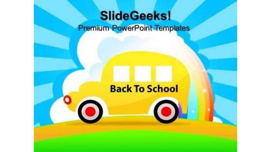 Back To School Bus Education PowerPoint Templates And PowerPoint Themes 0812