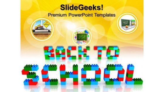 Back To School With Lego Blocks Game PowerPoint Templates And PowerPoint Themes 0812 Back To School With Lego Blocks Game PowerPoint Templates And PowerPoint Themes 0812