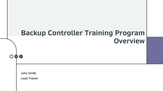Backup Controller Training Program Overview PPT Template AT
