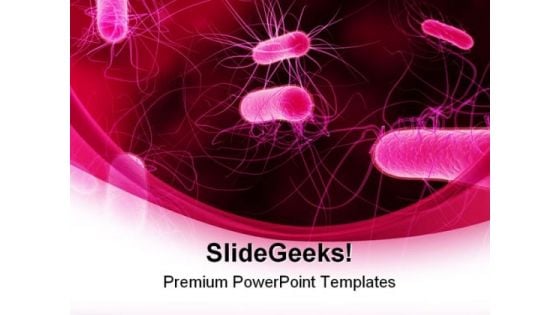 Bacteria Science PowerPoint Background And Template 1210