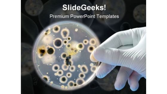 Bacteria Science PowerPoint Template 0610