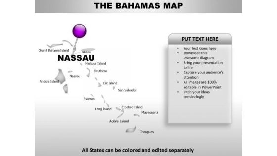 Bahamas Country PowerPoint Maps