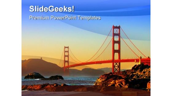 Baker Beach San Francisco Transportation PowerPoint Background And Template 1210