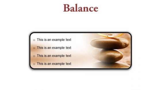 Balance Business PowerPoint Presentation Slides R