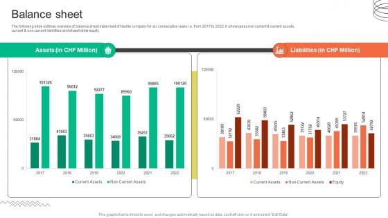 Balance Sheet FMCG Provider Company Profile CP SS V