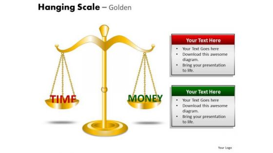 Balance Time And Money Editable PowerPoint Slides